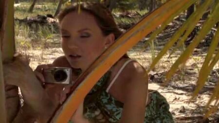 La pareja decidió hundirse en la playa