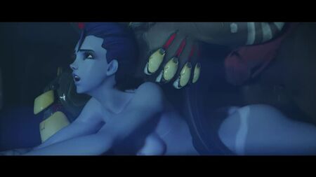 Widowmaker: follada por el culo; porno hentai en 3D; [Overwatch]