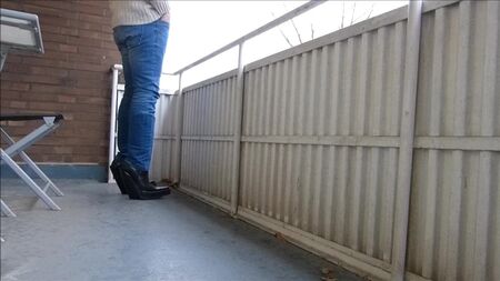 Botas de vaquero con suela de plataforma extrema