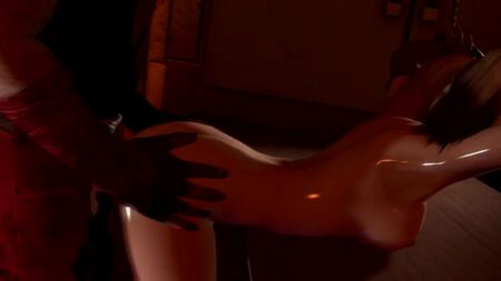 Porno en 3D - La traición de Harley Quinn (sexo de DC Comics, sexo anal)
