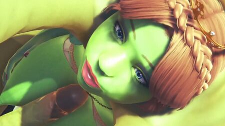 La princesa Fiona es follada por Hulk: parodia porno en 3D