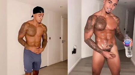 Chico negro guapo desnudo
