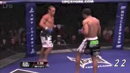 José Aldo contra Urijah Faber: patadas a las piernas de infierno / realboxing.ru