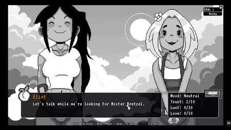 Juego erótico de futanari «Juicy Futa»: Episodio 1. Tres tetas y una polla retorcida
