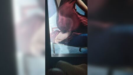 Homenaje al semen en los pies de Natalie Dormer