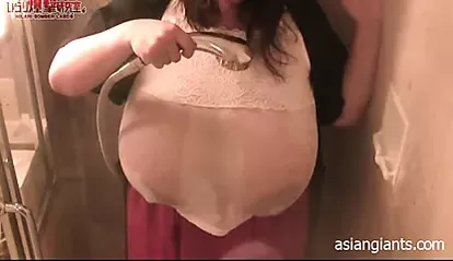 Asian Boob - Gigantic Asian Boobs Under Shower