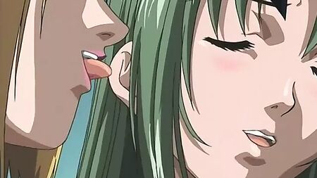 La bruja rubia ejerce su magia sexual sobre una estudiante de pelo verde