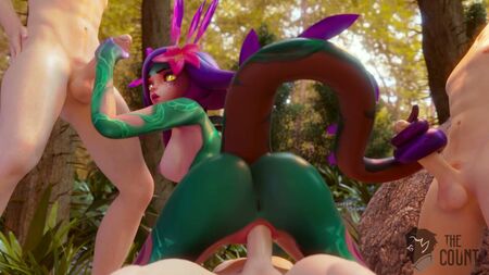 League of Legends - Trío con Neeko: todos los agujeros ocupados (animación con sonido)