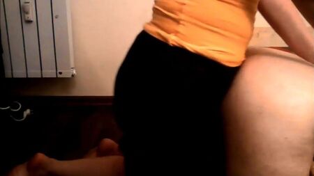 Pegging con pantalones de yoga