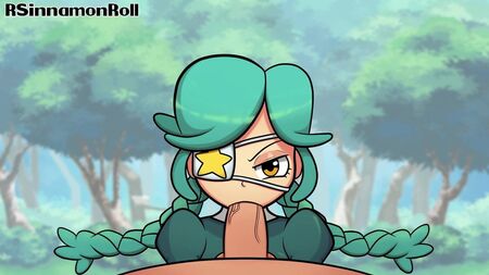 Annie de Skullgirls haciendo una mamada