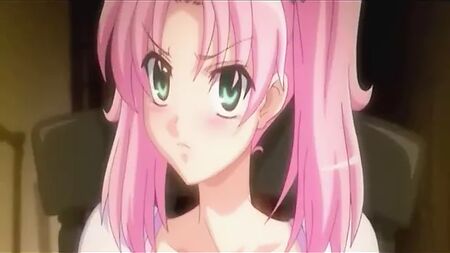 Una chica hentai de pelo rosa follando a lo bestia