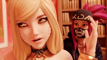 Ahri y Akari en la convocatoria de casting
