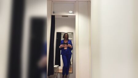 Traje de pantalón azul