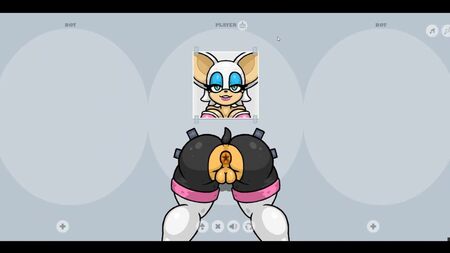 Fapwall: Juego hentai raro. A Rouge, la murciélaga, le dan por el culo tres pollas
