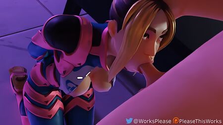Fortnite - Adira: Follada facial y garganta profunda (con sonido)