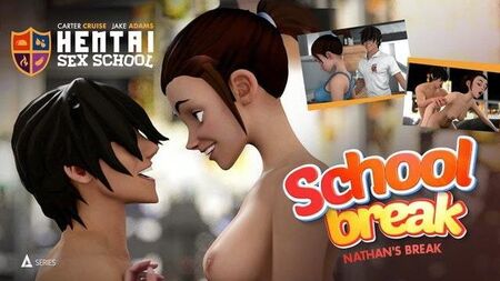 ADULT TIME, Hentai Sex School - Rivalidad entre hermanastros