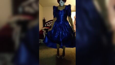Vestido de satén para el baile de fin de curso