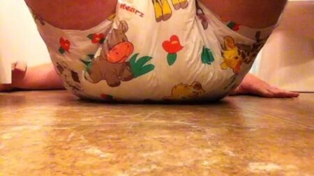Llenando mi pañal Rearz Safari empapado