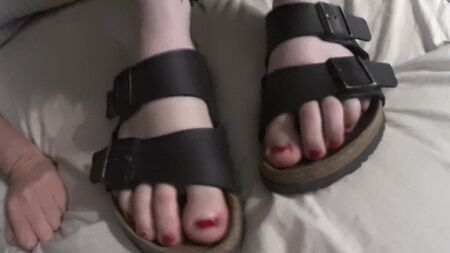 Chica de 19 años con Birkenstock