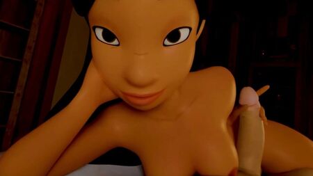 Nani te hace una paja con los pies - Lilo y Stitch