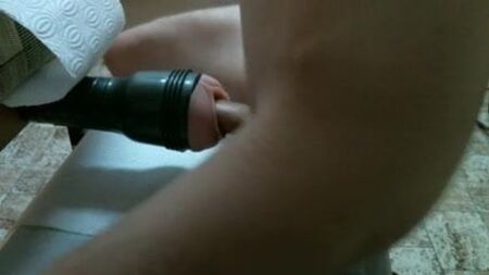 Primera prueba de mi nuevo soporte casero para el Fleshlight