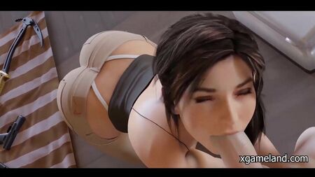 Increíble juego erótico virtual en 3D: mamadas