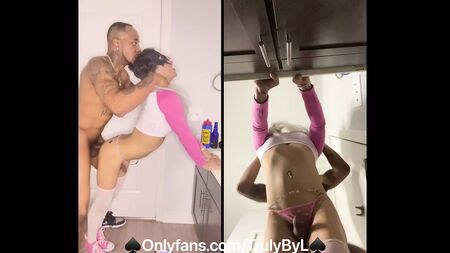 La putita afeminada de QOS, Lola Crystals (TrulyByL), se lleva la gran polla negra de King