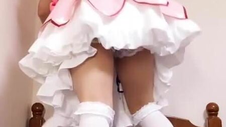 Cosplay de Madoka en CD