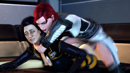 (Sonido) FemShep & Miranda Lawson futanari on female - Fraternisation ver.alternate [Mass Effect, LordAardvark;R34;futanari]