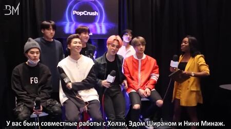 [RUS SUB][07.05.19] BTS Revelan Con Quien Quieren Trabajar @ PopCrush