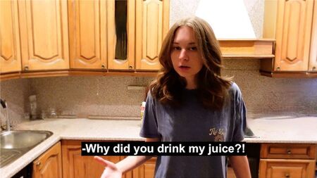 ¡¿Por qué bebiste mi jugo?!