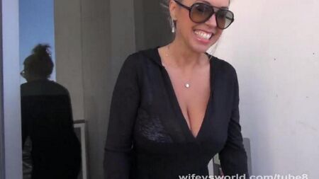 Mamada en el balcón de Olga