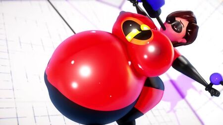 Elastigirl con el cuerpo completamente inflado (Los Increíbles) *por imbapovi