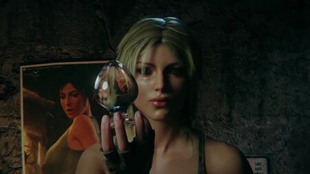 (Sonido) Lara Croft en apuros (versión completa): masturbación en solitario [Tomb Raider; porno; consolador con forma de pene de caballo; batidora; R34; sexo; порно; секс; соло]