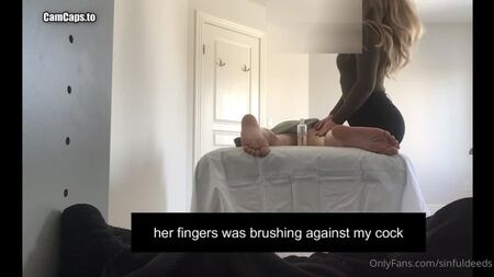 OnlyFans Sinfuldeeds: Auténtica becaria francesa-rusa RMT seducida por una polla asiática gigantesca, segunda cita, parte 1