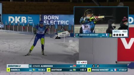 Dinara Alimbekova en la primera prueba de la Copa del Mundo de Kontiolahti 2020