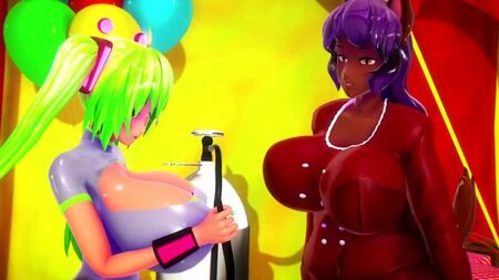 Imiku Imbapovi y Suki se divierten hinchando sus cuerpos *por imbapovi