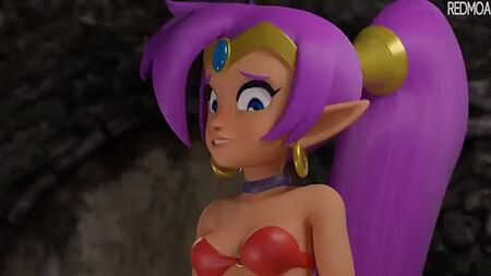 Juego 3D, porno, hentai, sexo, Shantae, modelo, sexo con los pies