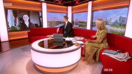 Daphne Quinn en BBC Breakfast (2020)