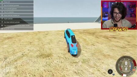 Skorpion Gamer - ¡JUGANDO CON UN COCHE GIGANTE EN BEAMING DRIVE! (Increíble)