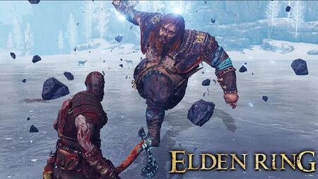 Combate contra el jefe KRATOS VS THOR — God of War Ragnarök X ELDEN RING