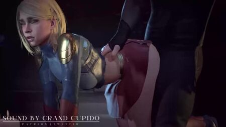 Supergirl: a lo perrito; follada vaginal; porno hentai en 3D; (por Grand Cupido) [DC Comics]