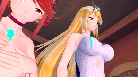 AEGIS x YOU | Pyra / Mythra (Xenoblade Chronicles 2) Hentai en 3D