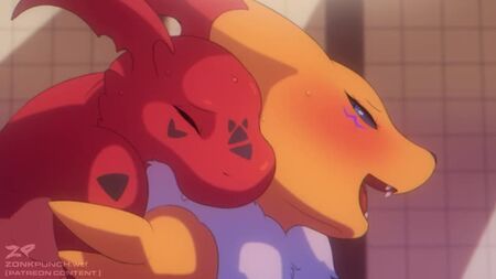 FURRY YIFF: LA HORA DEL BAÑO. RENAMON Y GUILMON: SONIDO DE CORRIDA INTERNA. zonkpunch