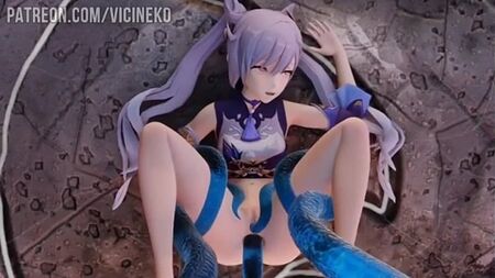 Keqing | Genshin Impact | NSFW | Hentai | Porno | Ke Qing | 18+ tentáculos
