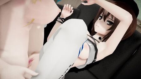 MMD SEXO: CHICAS FUTA Y TANQUES - MAHO NISHIZUMI FOLLADA POR UNA POLLA FUTANARI