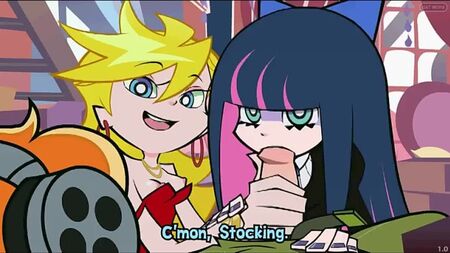 Panty, Stocking & Brief - Panty y Stocking con liguero