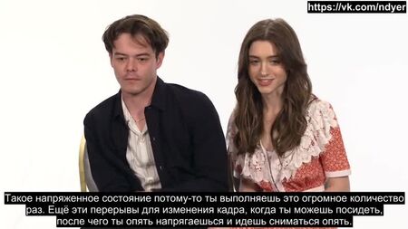 Natalia Dyer y Charlie Heaton hablan sobre la tercera temporada de «Stranger Things» fotograma a fotograma para Netflix (subtítulos en ruso)
