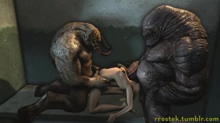 Animación porno de monstruos en 3D (sexo en Far Cry y Left 4 Dead)