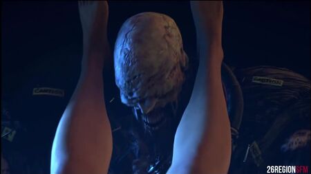 Jill x Nemesis - violación; vaginal; porno hentai 3D [Resident Evil]